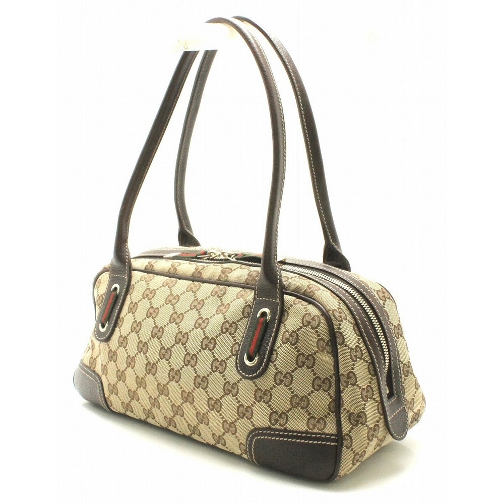 Gucci Khaki Ribbon Princy Mini Line GG Handbag